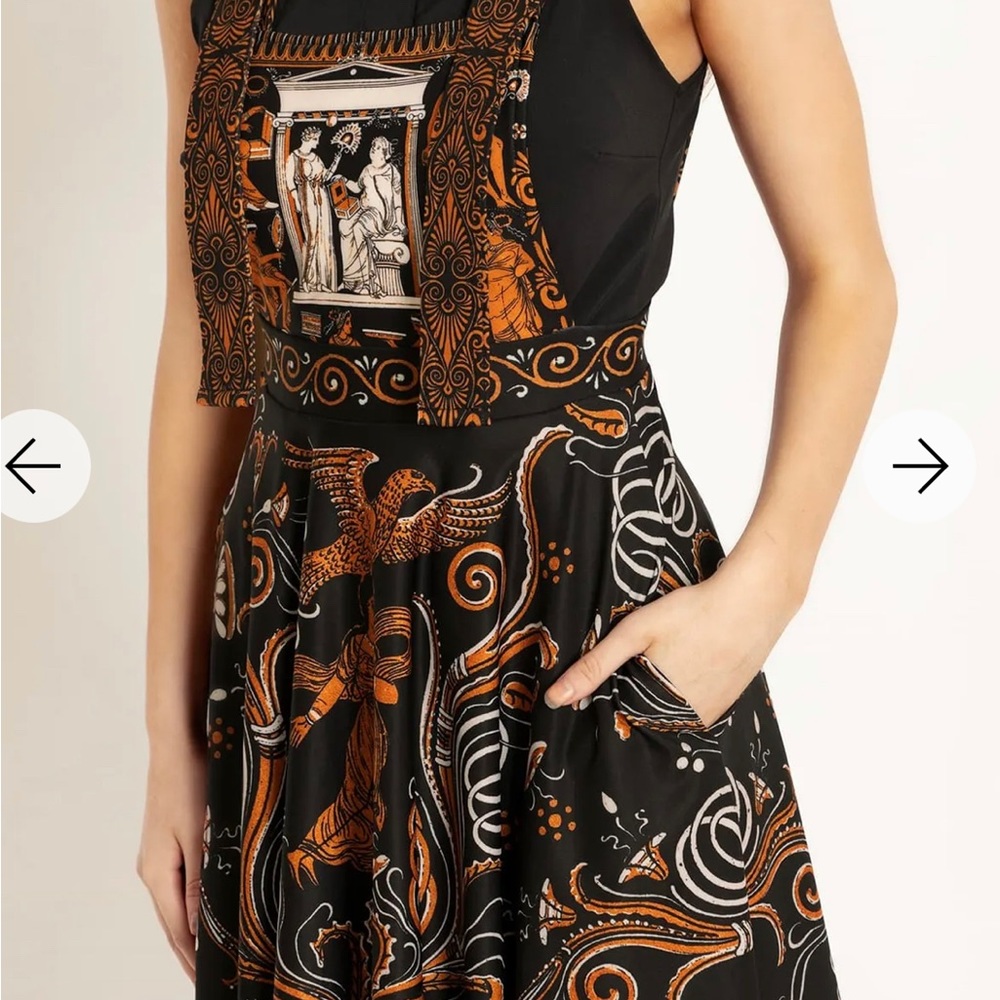 Greek ornament apron dress by BlackMilk